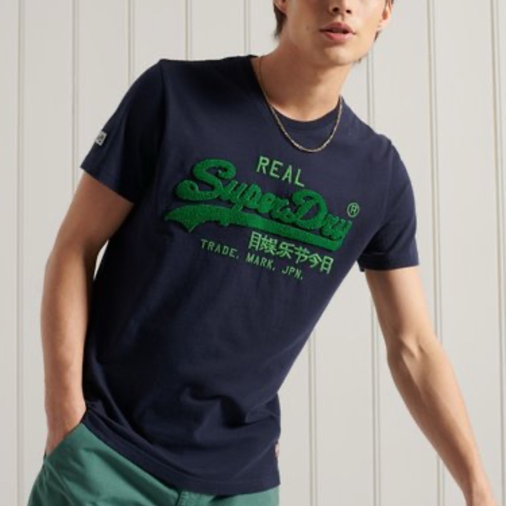 Superdry Vintage Logo Chenille T Shirt 2XL
